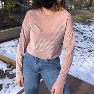 PINK VELVETY TOP
